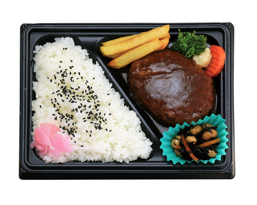 煮込みハンバーグ弁当｜まんまる弁当
