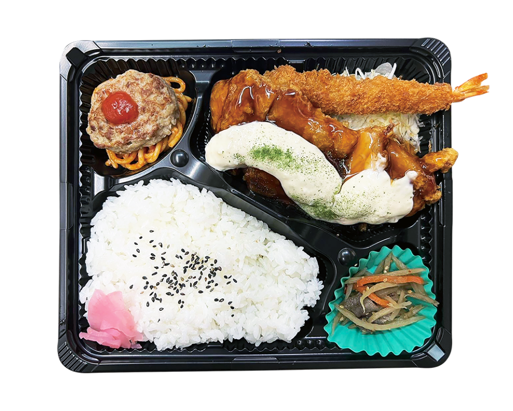 タルタルチキンデラックス弁当｜まんまる弁当